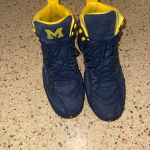 Air Jordan 12 Michigan PSNY SALES CFM SAMPLE sz 14 Rare public school